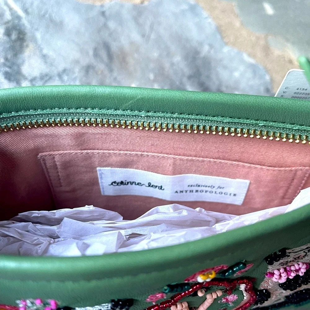Corinne Lent for Anthropologie Monogram Pouch